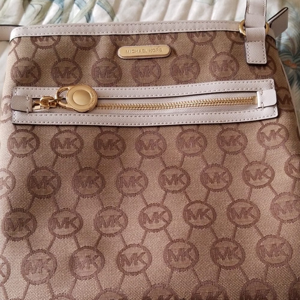 MK cross body logo bag